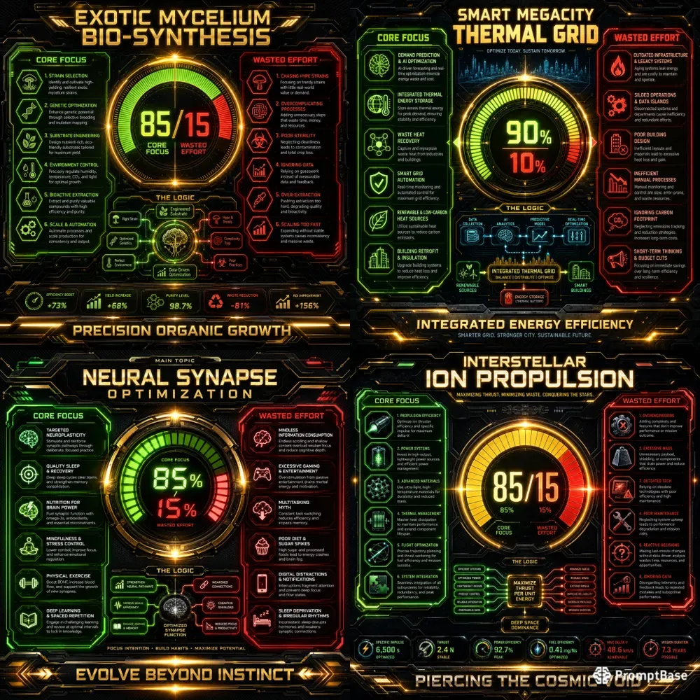 High Impact Productivity Infographics