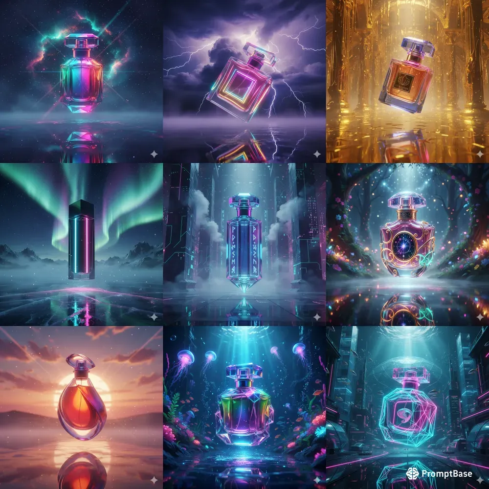 Pro Viral Neon Fantasy Perfume Bottles