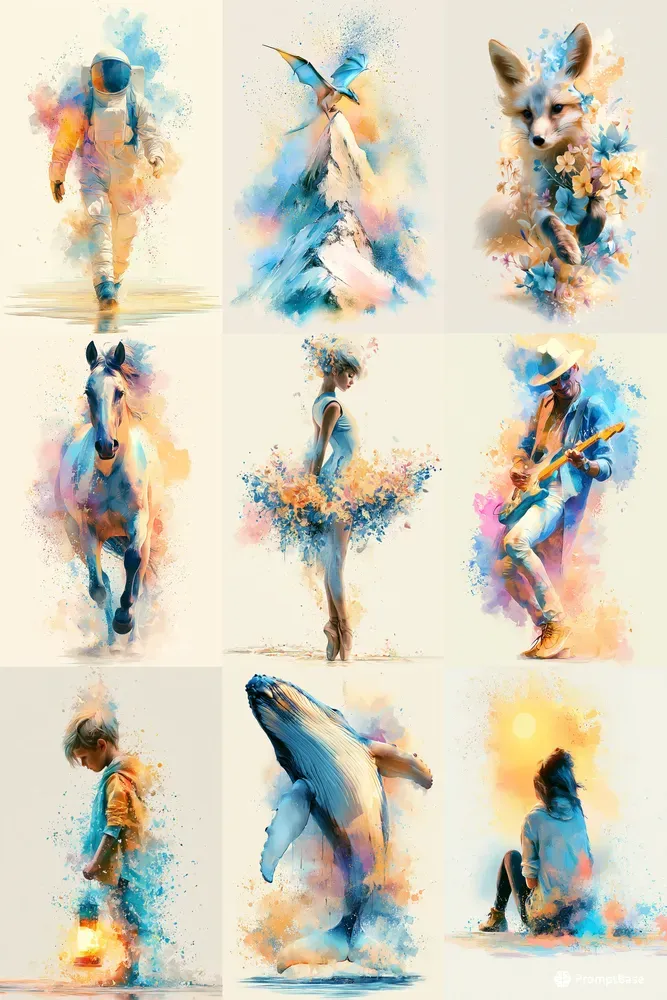 Dreamy Watercolor Poster Art