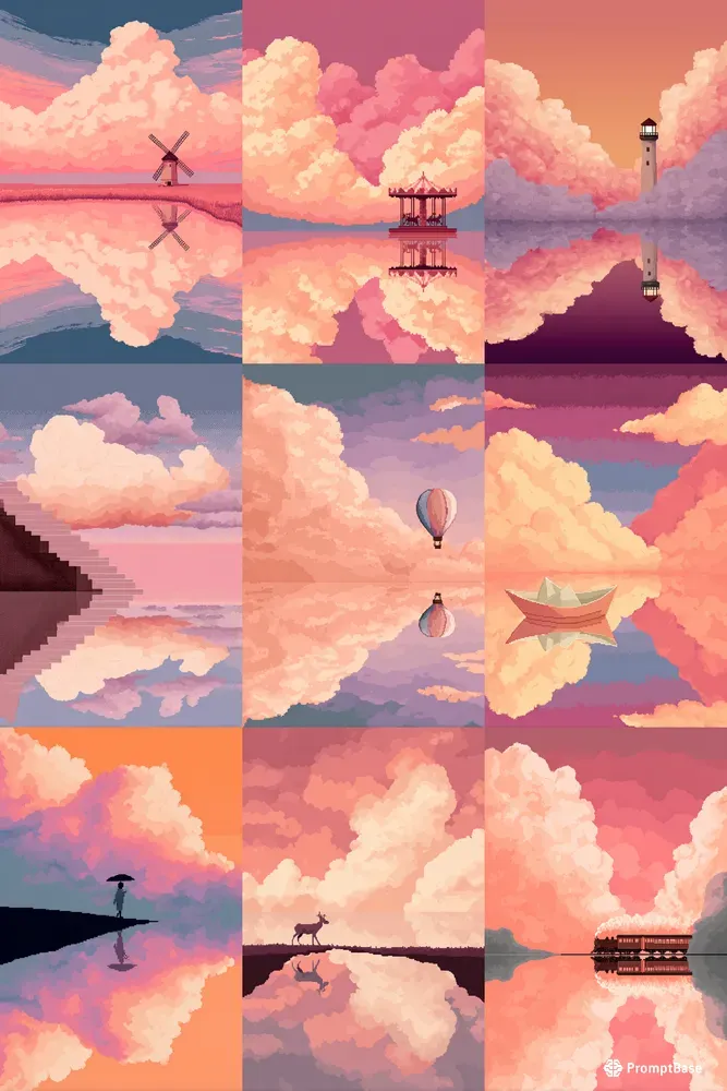 Dreamlike Pixel Art Indie Scenes