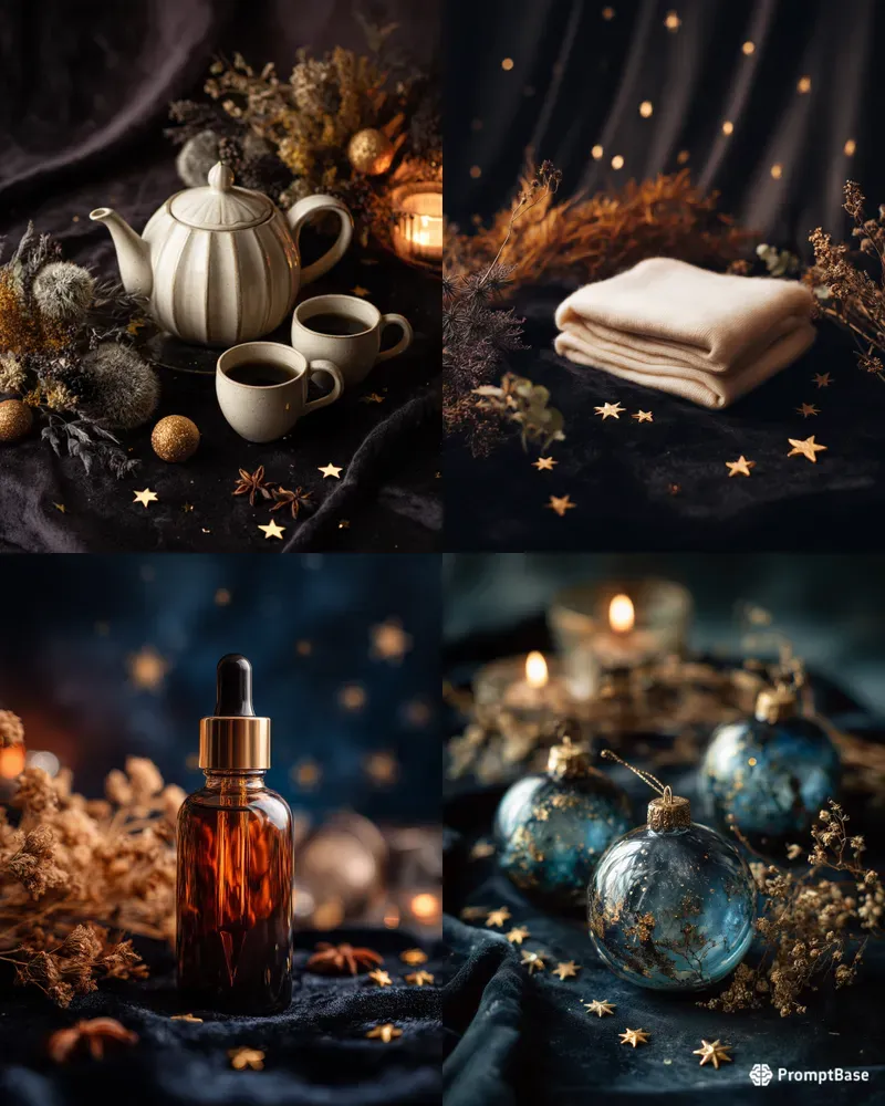Moody Gothmas Holiday Product Photography