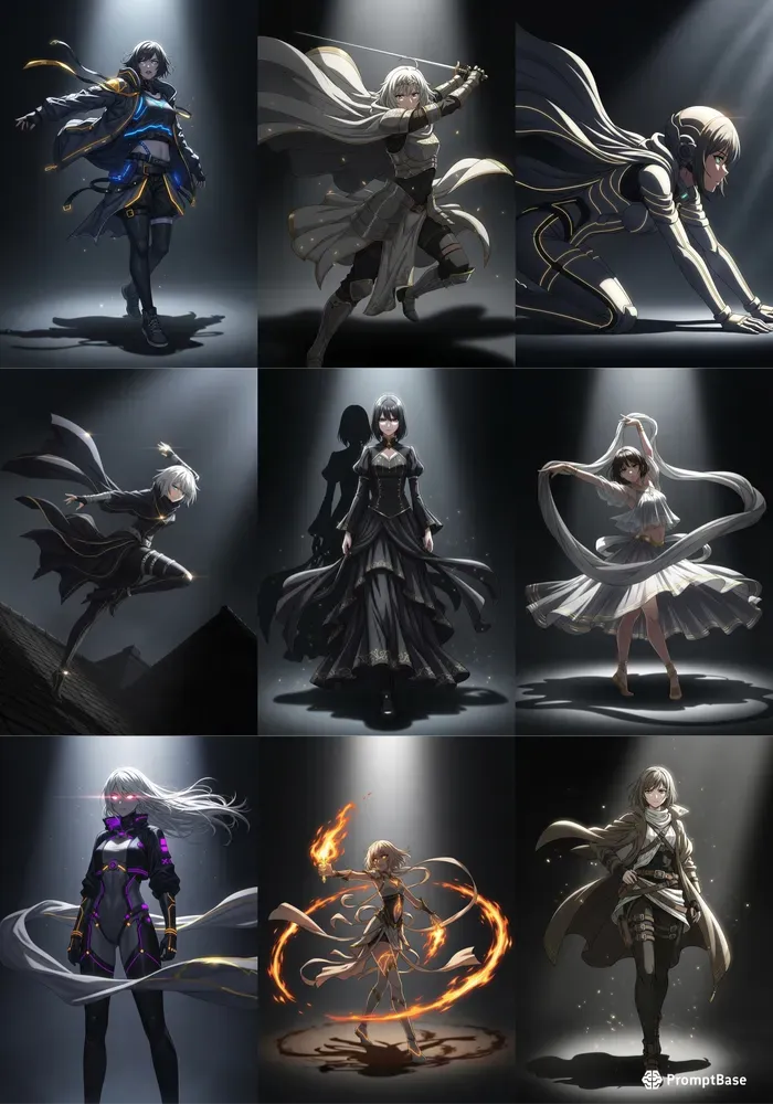 Dark Anime Power Girls