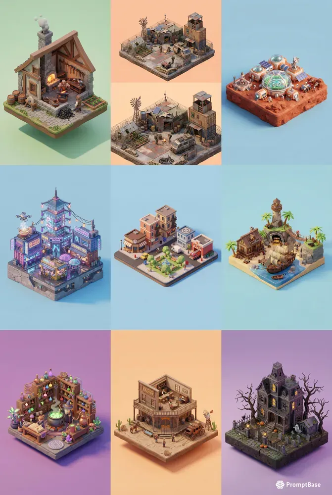 Pro 3D Isometric Microworld Generator