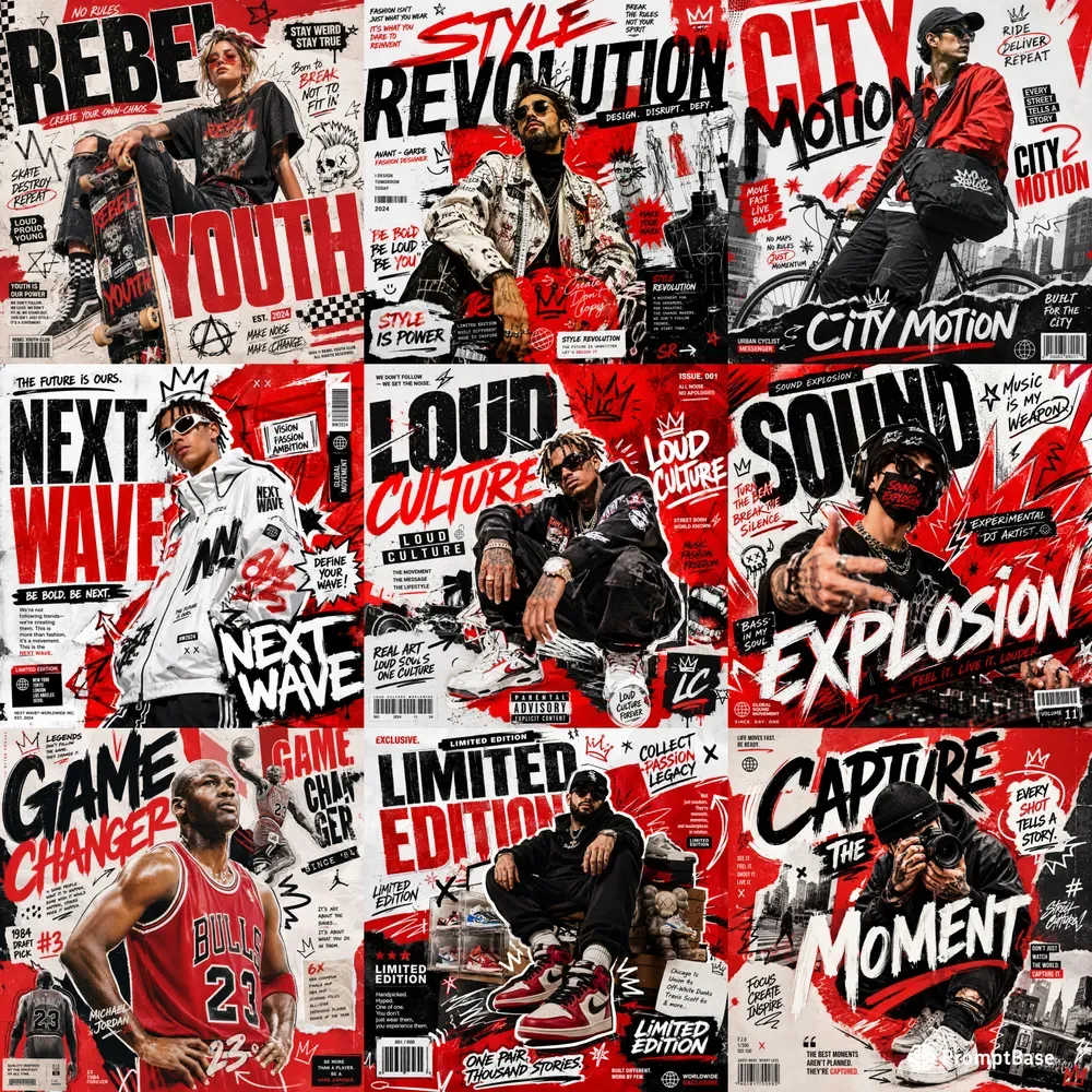 Urban Graffiti Editorial Posters