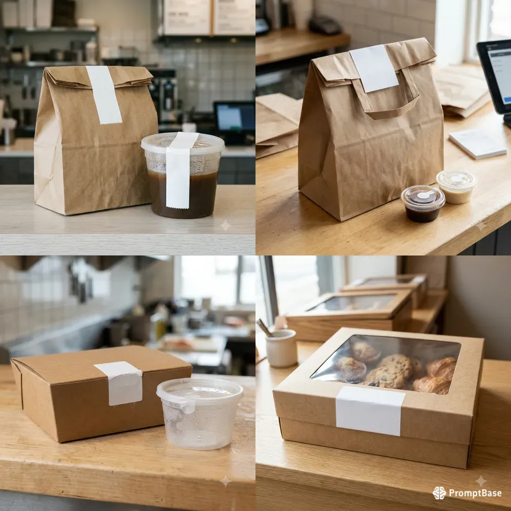Takeout Tamper Seal Photo Builders