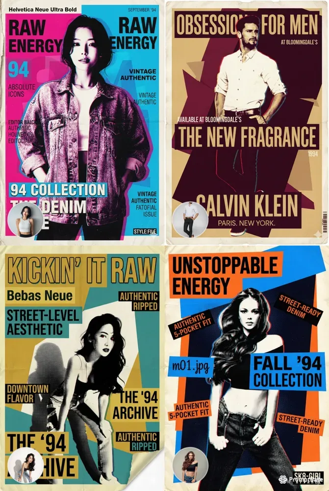 Photos To 90s Magazine Ad Posters