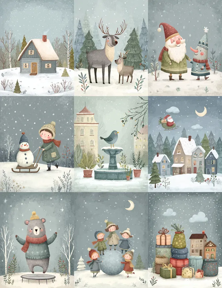 Happy Christmas Village Junk Journals
