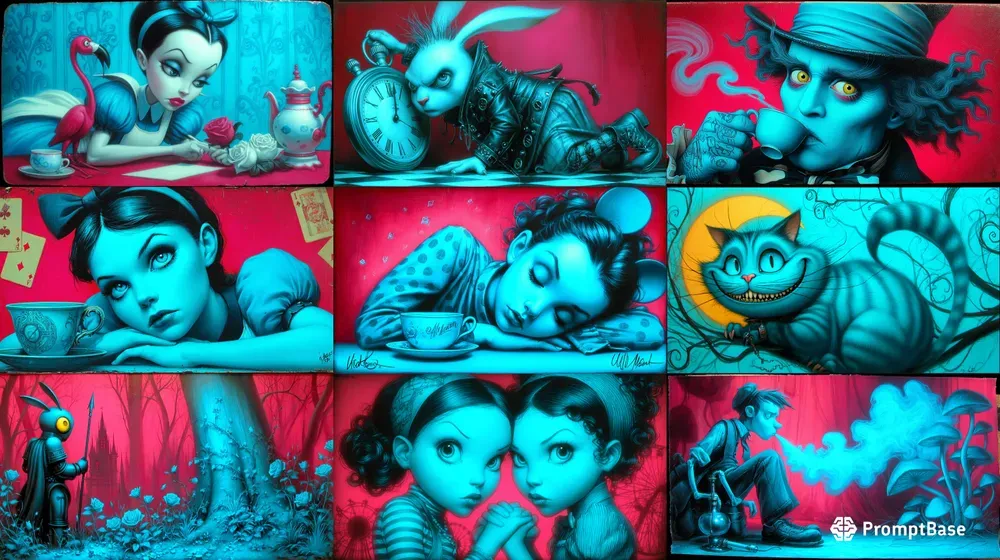 Neon Popsurrealism And Dark Wonderlands