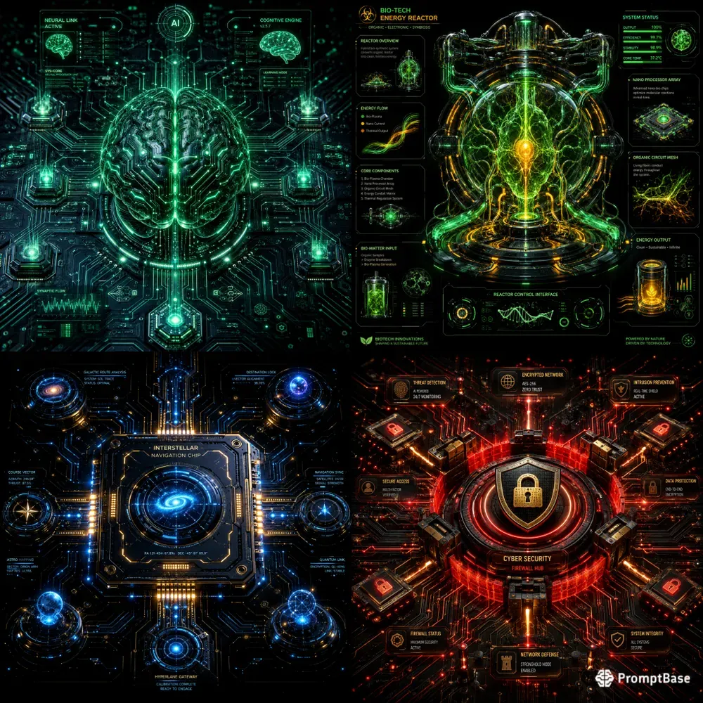 Futuristic Circuit Pattern Creators