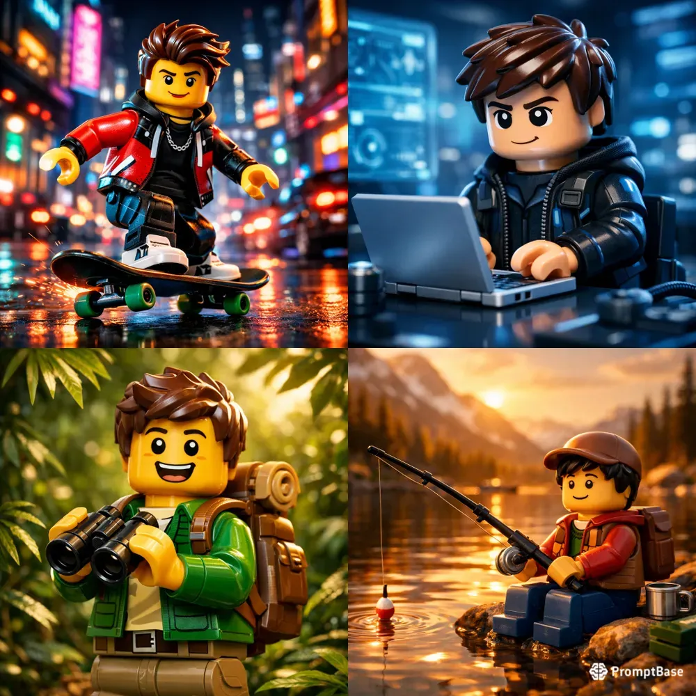 Cinematic Lego Boy Character Generator
