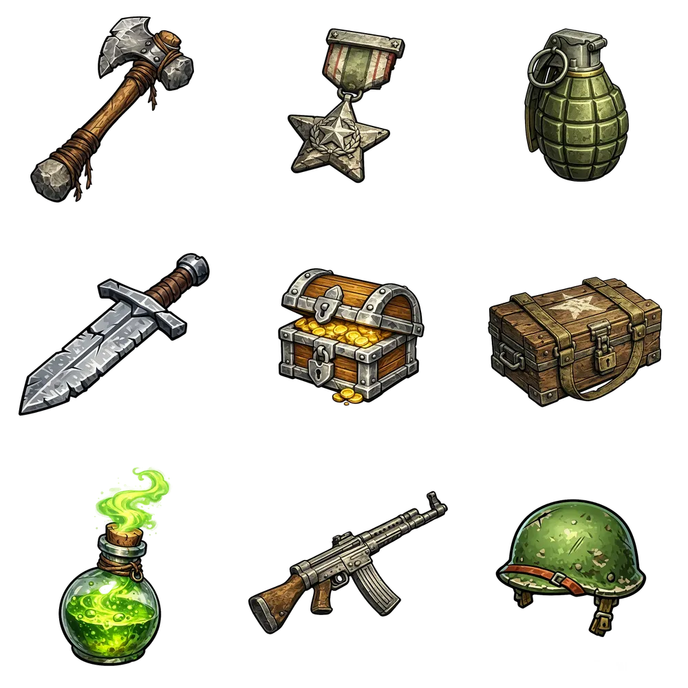 RPG Inventory Item Icon Generator