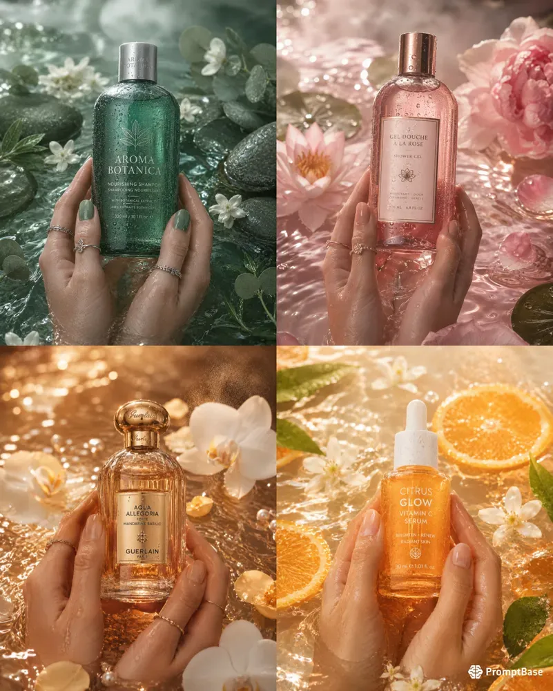 Luxury Water Beauty Product Photography