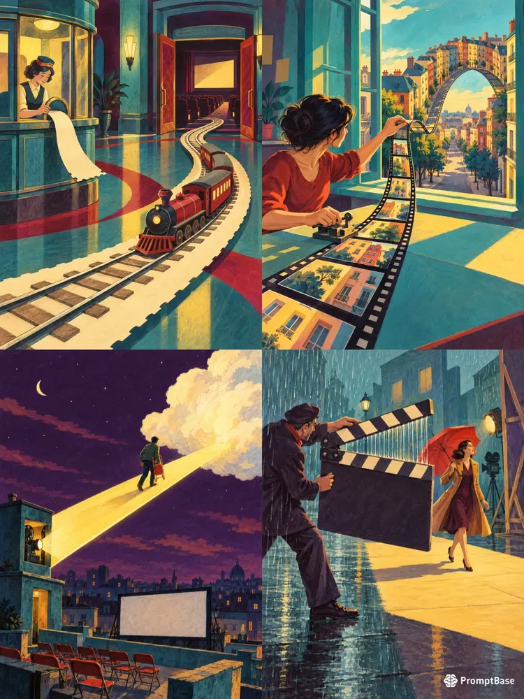 Surreal Cinema Dreamscape Art Prints