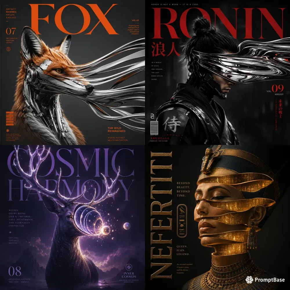 Bold Conceptual Magazine Cover Art