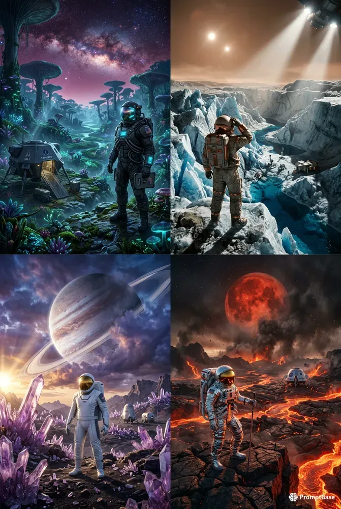 Cinematic Exoplanet First Landings