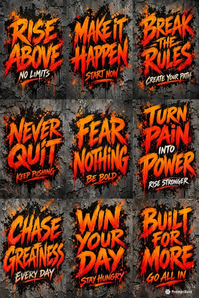 Grunge Motivation Typography