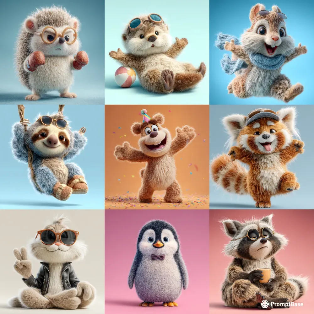 Pixarstyle Mascots