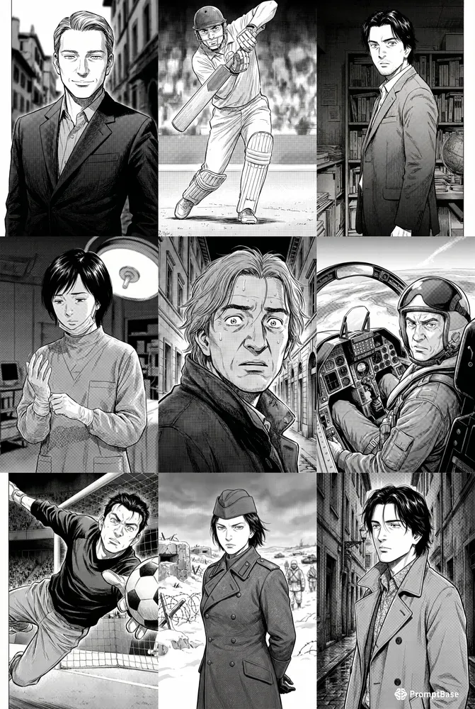 Naoki Urasawa Style Monster Manga Art