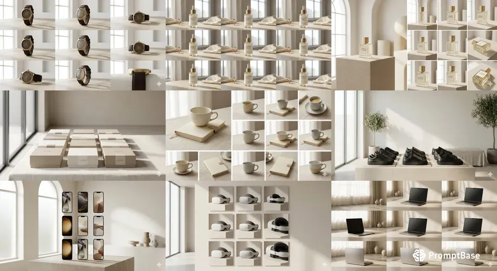 Minimal Luxury Product Grids