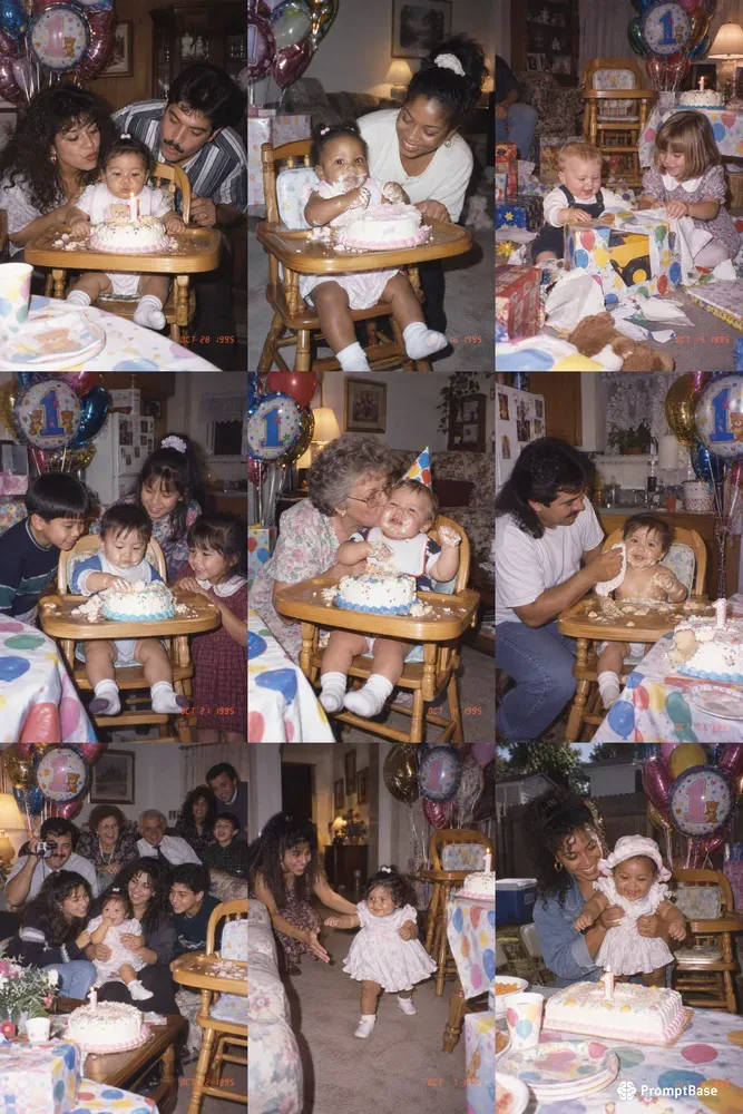 90s Babies' First Birthday Photos