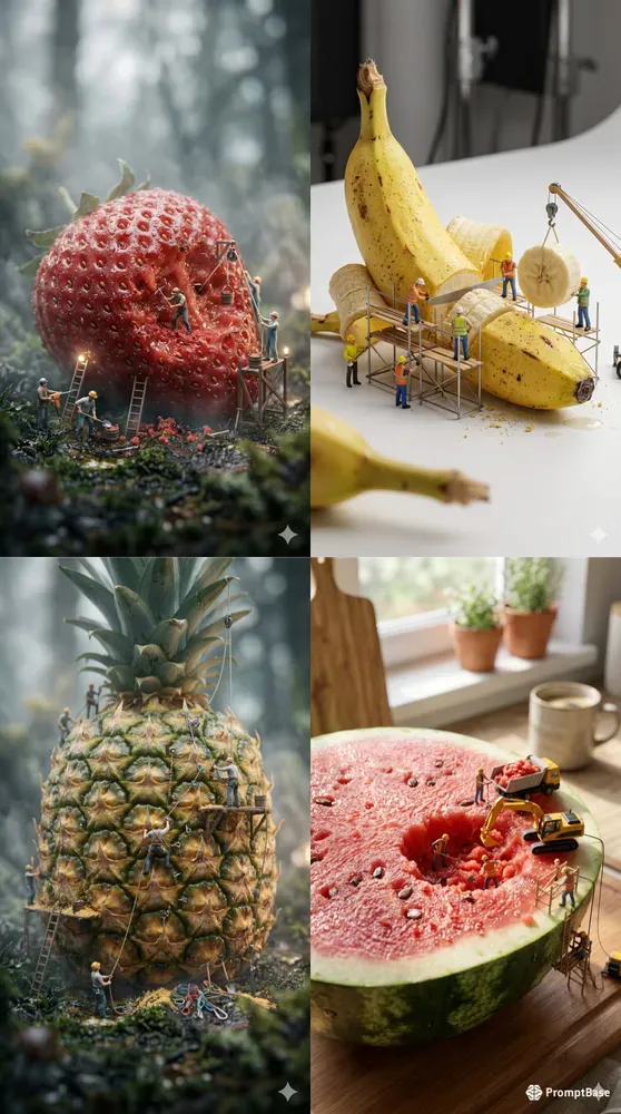 Miniature Food Macro Photography
