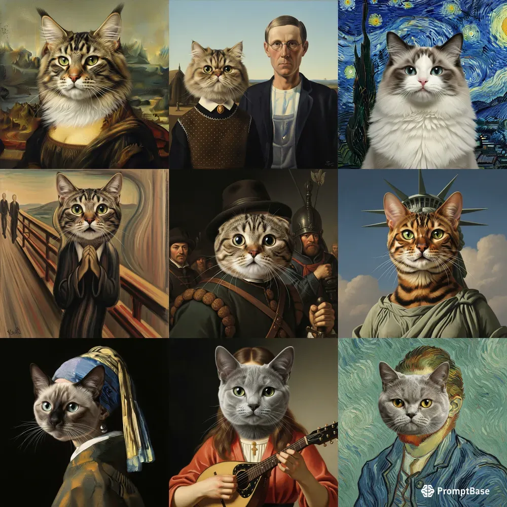 Famous Painting Cats