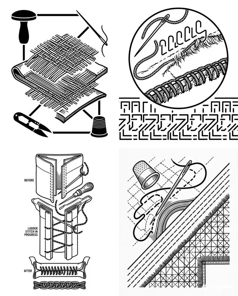 Garment Repair Diagram Tees