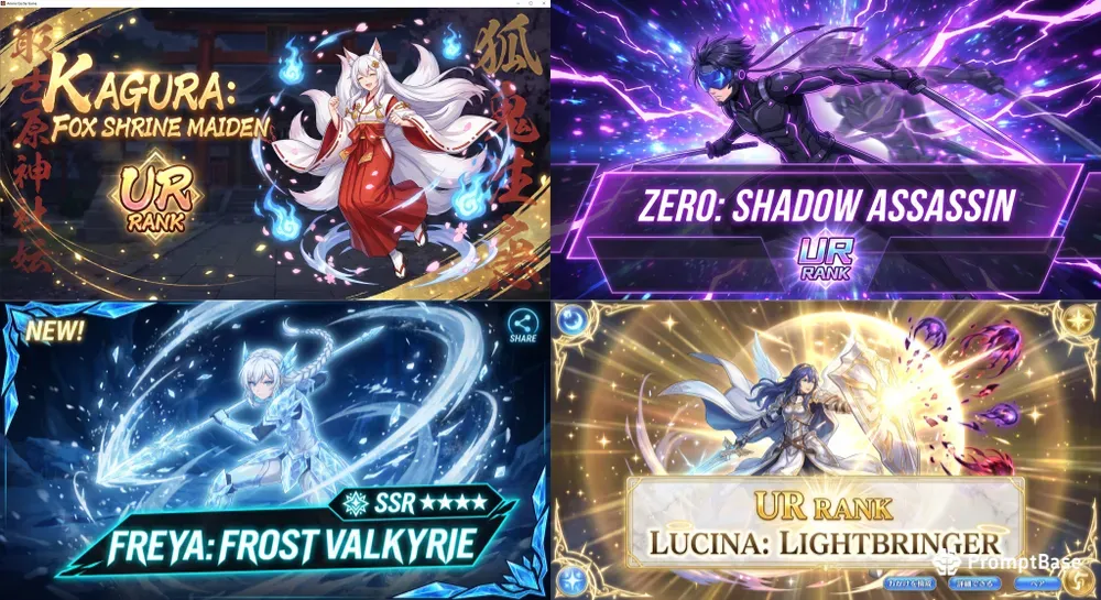 Anime Gacha Ssr Pull Screens
