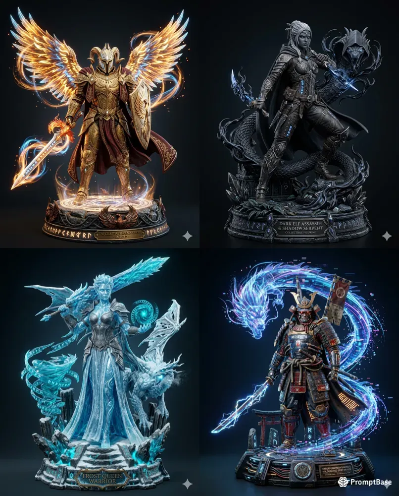Fantasy Character Statues