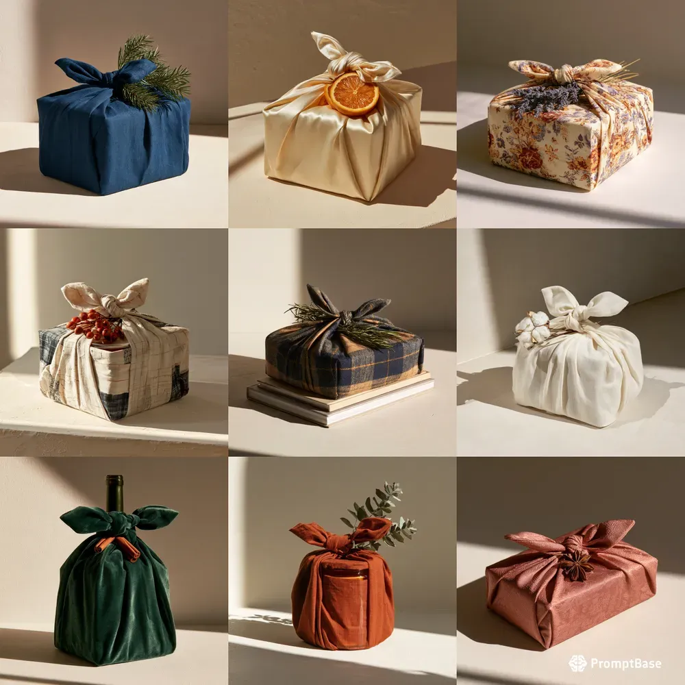 Fabricwrapped Gift Photography