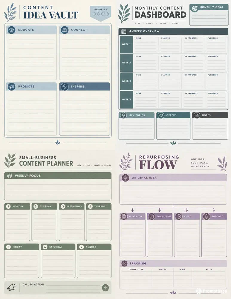 Small Business Content Planners