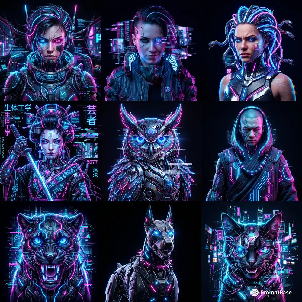 Futuristic Cyberpunk Portraits