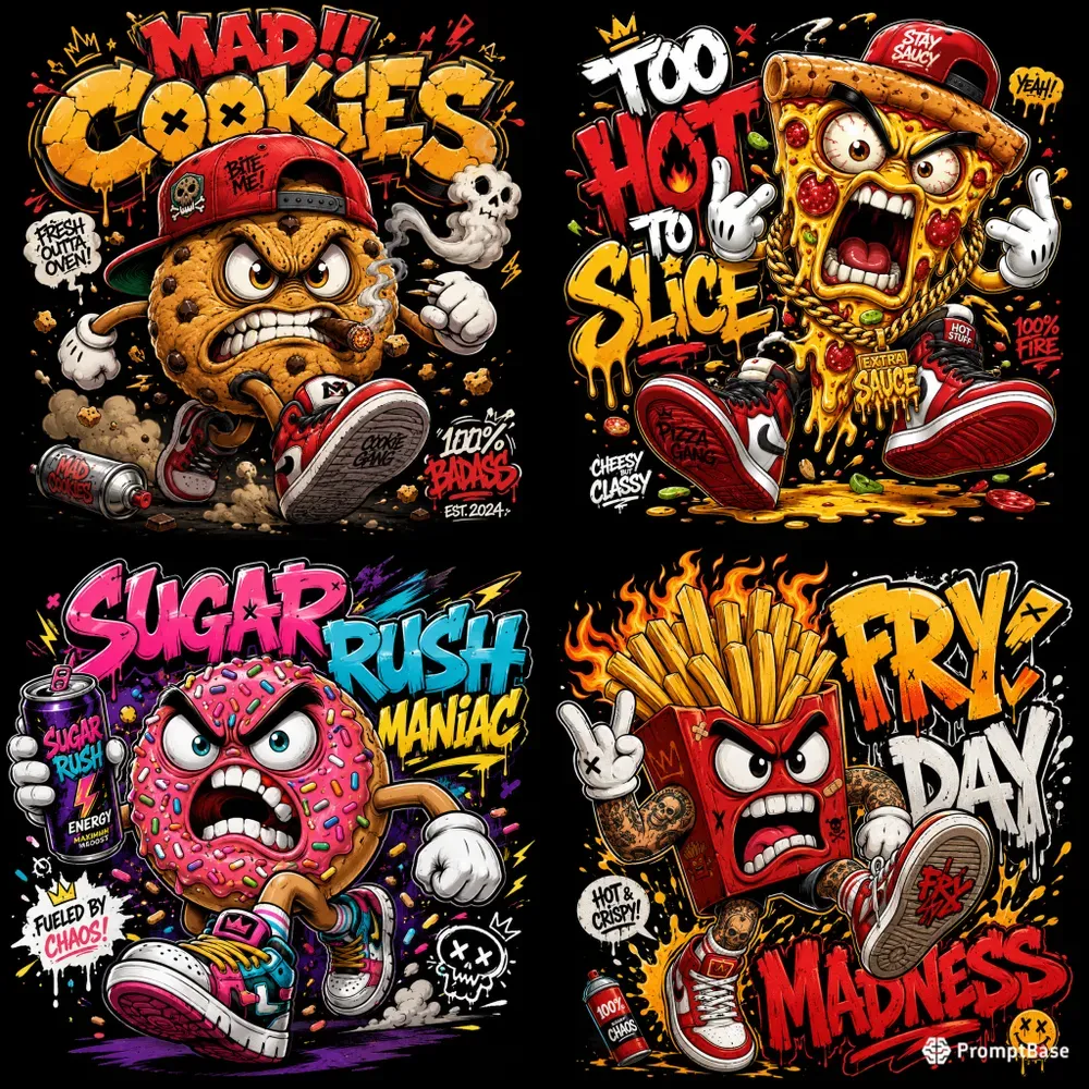 Crazy Mascot Cartoon Tshirts