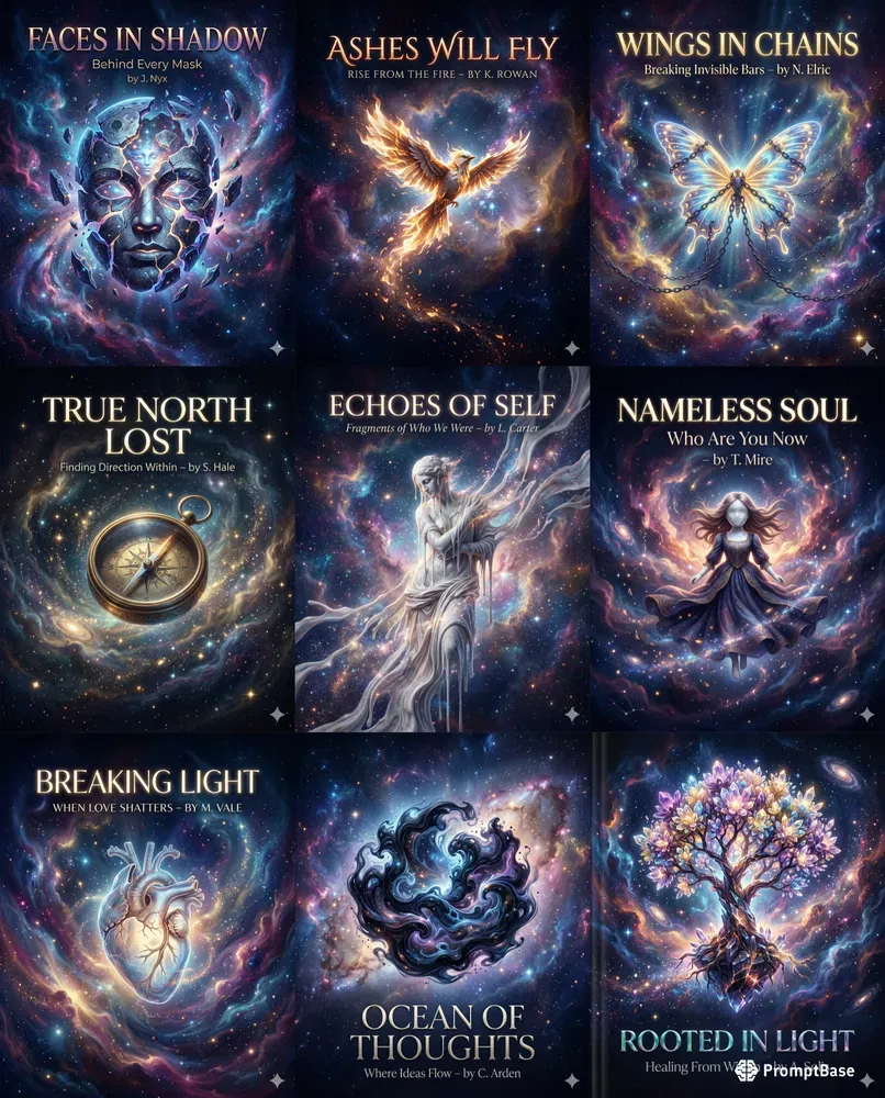 Cinematic Cosmic Book Covers