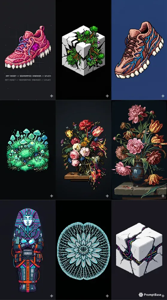 Retro Pixel Sprite Transformations