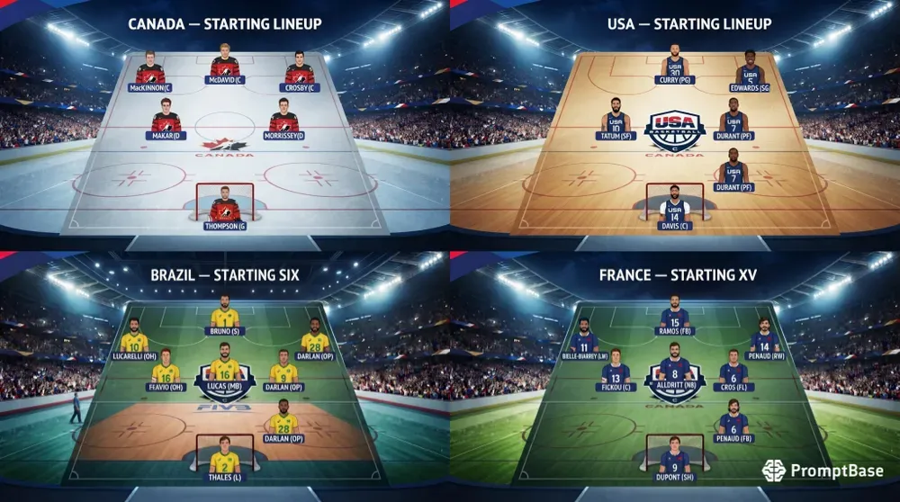 Multisport Team Lineups