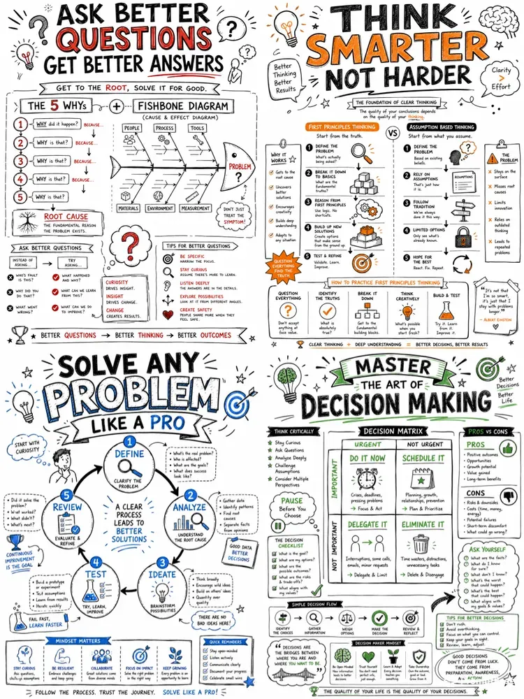 Critical Problem Solving Sketchnotes