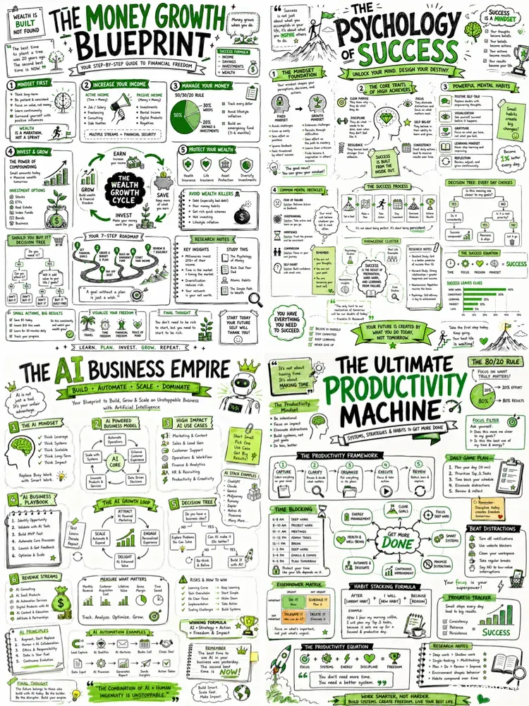 Handdrawn Sketchnote Infographics