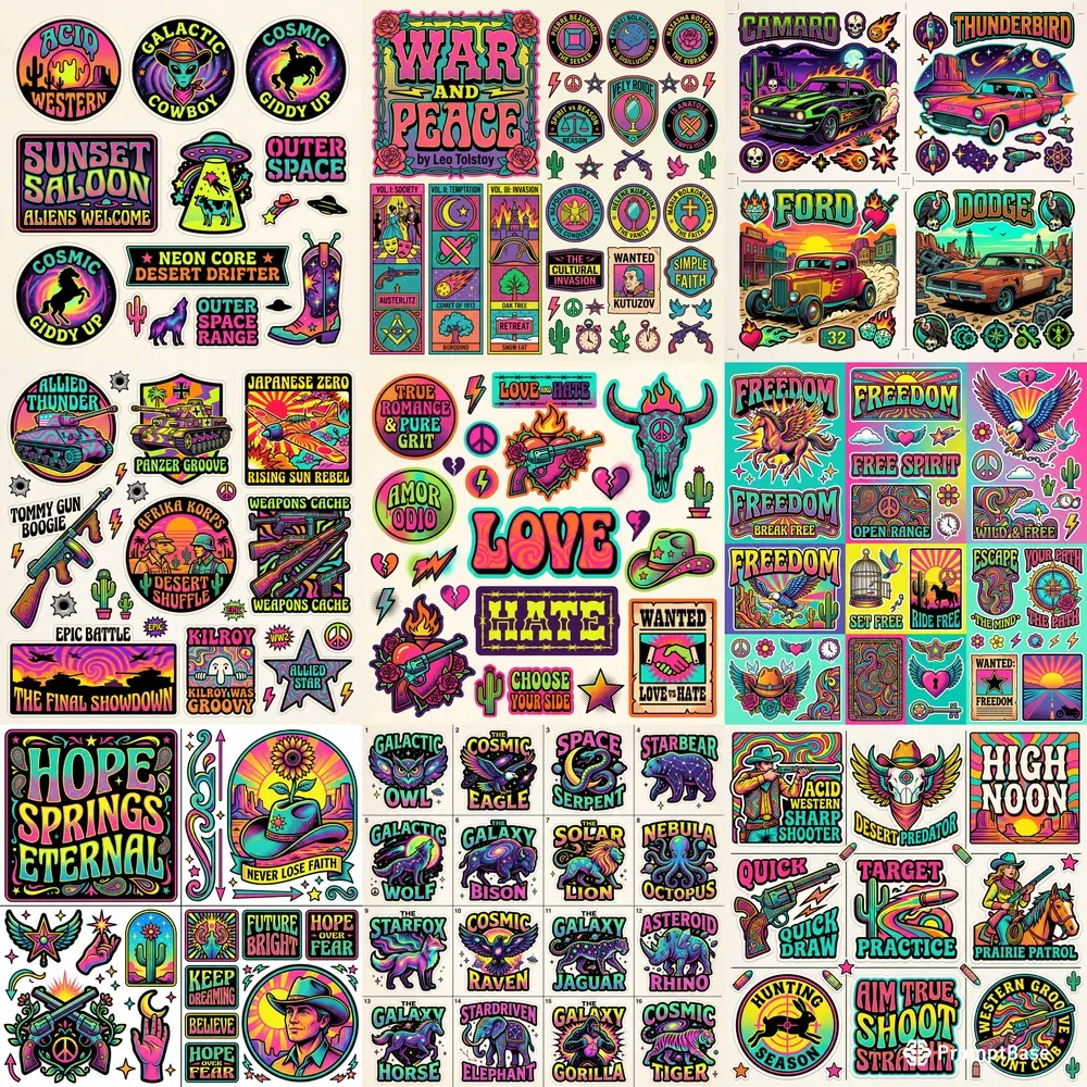 Acidwestern Popart Decal Collections