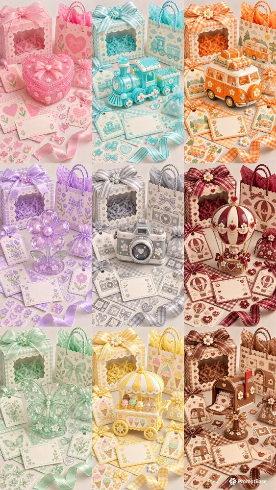 Cute Handmade Plastic Gift Ephemera