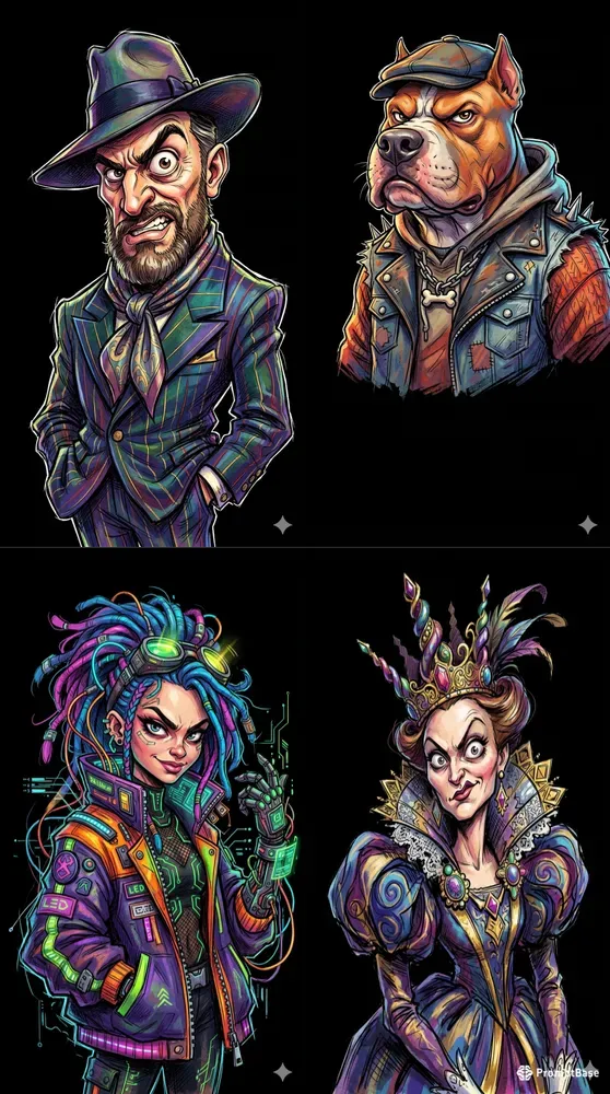 Expressive Caricature Portraits