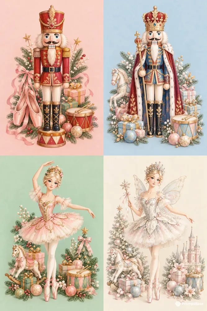 Nutcrackercore Holiday Wall Art