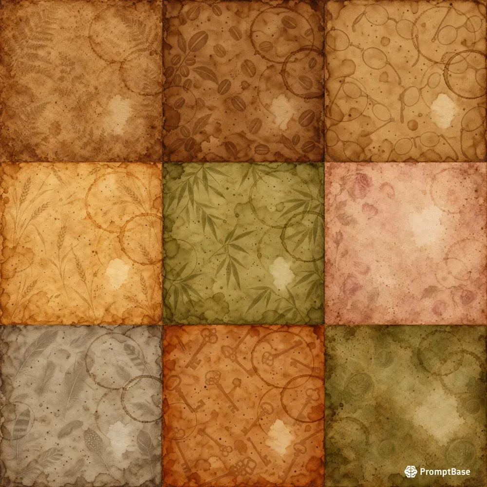 Tea Stained Antique Journal Papers