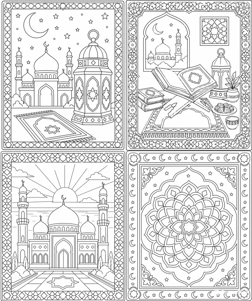Halal Islamic Colorings