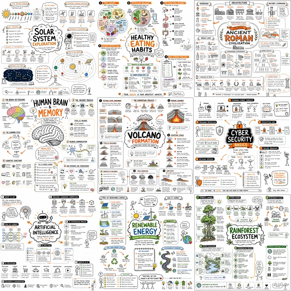 Hand Drawn Doodle Sketchnotes