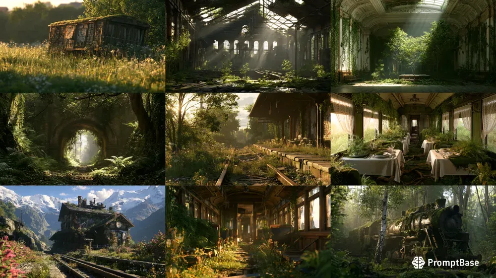 Abandoned Trains Art Generator