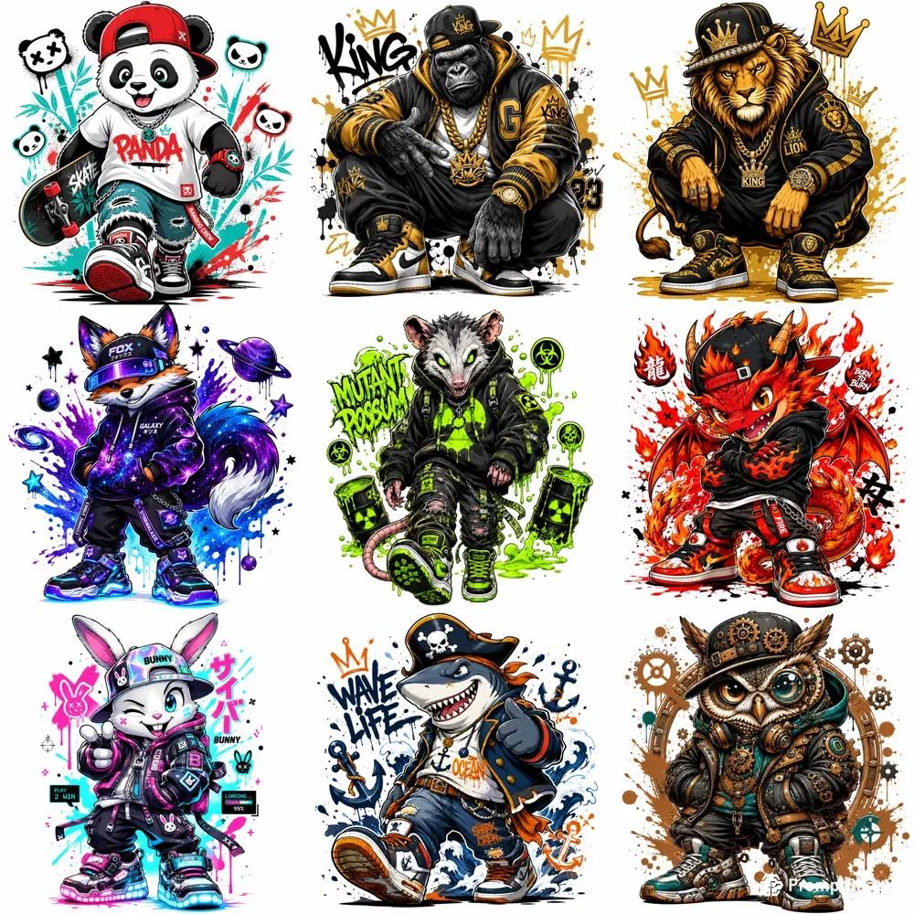 Street Pop Cartoon Tee Designs