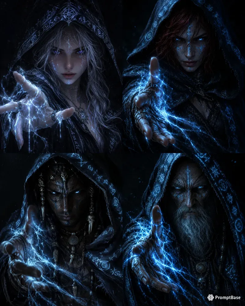 Frostbound Sorcerer Portraits