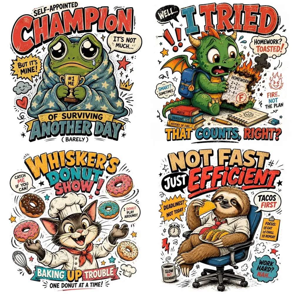 Funny Vintage Mascot Quotes
