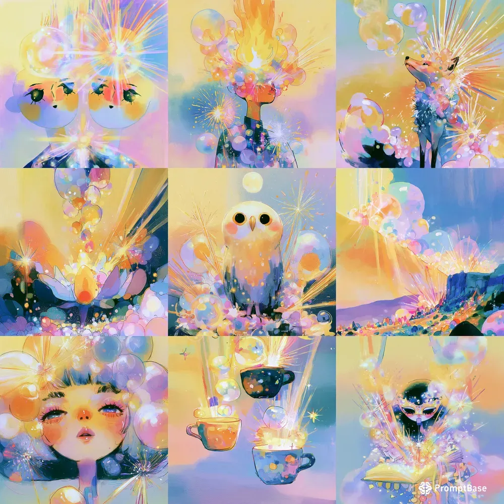 Dreamcore Bubble Illustrations